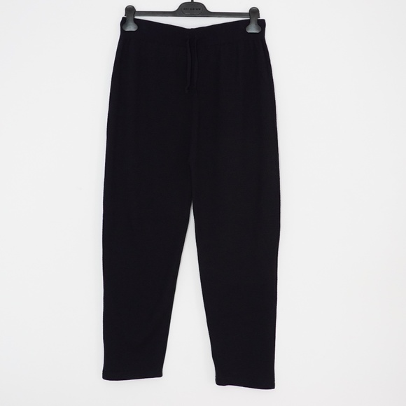 John Smedley Men's 100% Merino Wool Knit Sweatpants - Navy Blue - Size Medium - Picture 1 of 10